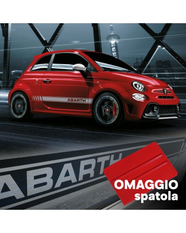 KIT FASCE ADESIVE FIAT 500 ABARTH FIANCATE - OMAGGIO SPATOLA