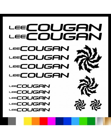 Kit Lee Cougan adesivi prespaziati bici