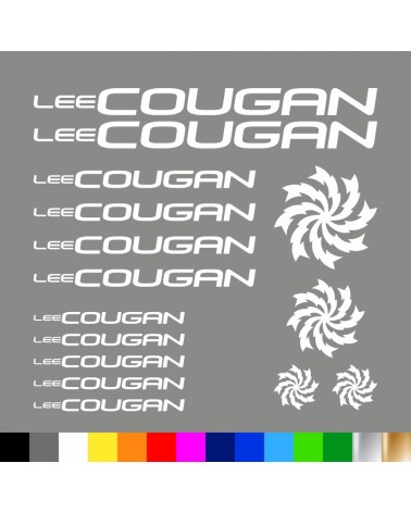 Kit Lee Cougan adesivi prespaziati bici