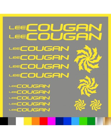 Kit Lee Cougan adesivi prespaziati bici