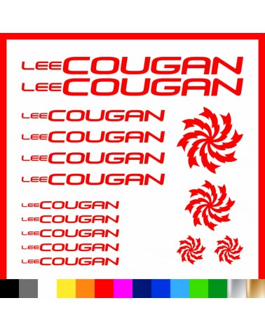 Kit Lee Cougan adesivi prespaziati bici