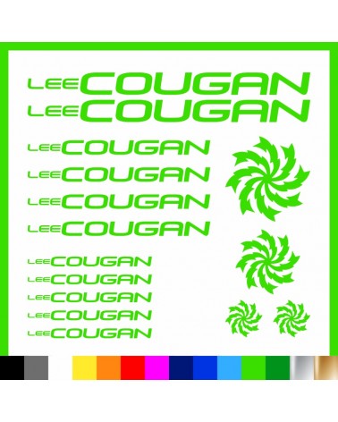 Kit Lee Cougan adesivi prespaziati bici