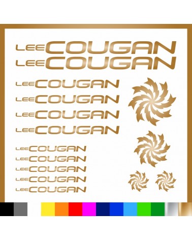 Kit Lee Cougan adesivi prespaziati bici