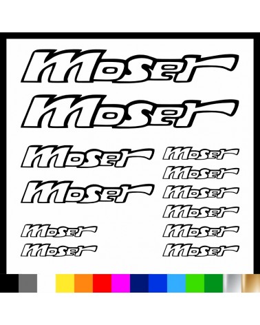 Kit Moser adesivi prespaziati bici
