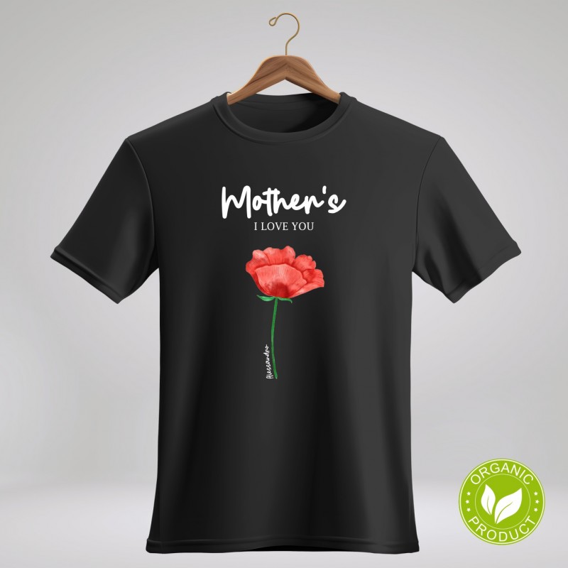 T-Shirt Personalizzata Mother's I Love You Flower