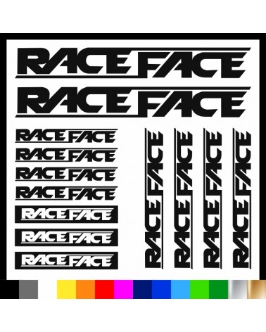 Kit Race Face adesivi prespaziati bici