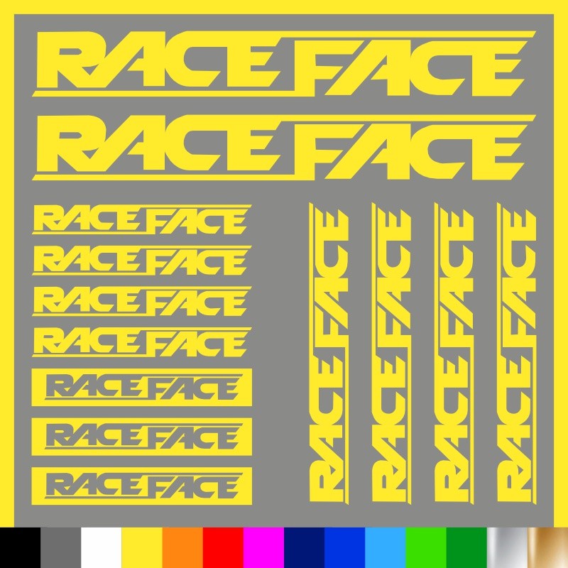 Kit Race Face adesivi prespaziati bici