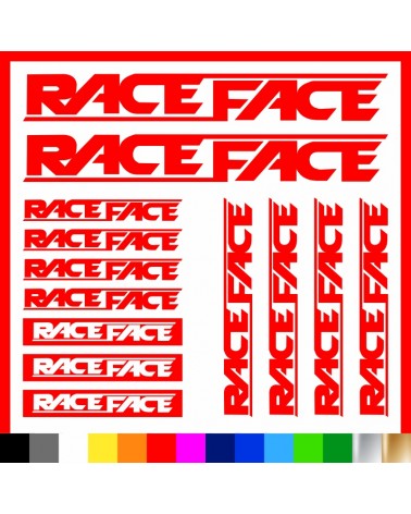 Kit Race Face adesivi prespaziati bici