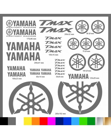 Maxi Kit Yamaha T-max 500 / 530 adesivi prespaziati