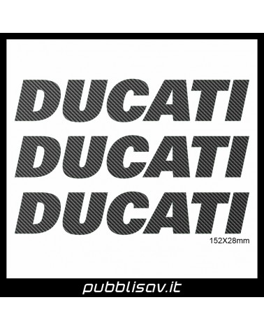 Kit Ducati carbonio adesivi prespaziati