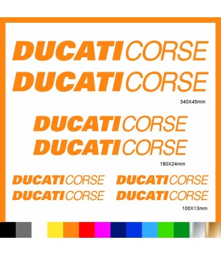 Kit Ducati Corse adesivi prespaziati carena codone serbatoio