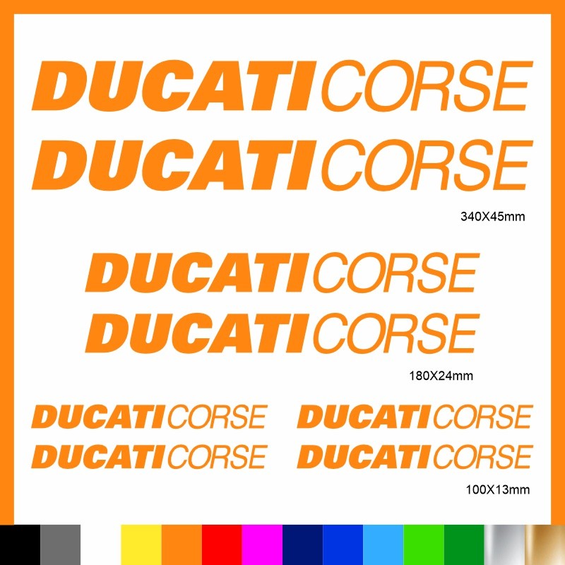 Kit Ducati Corse adesivi prespaziati carena codone serbatoio