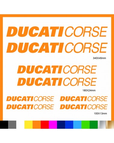 Kit Ducati Corse adesivi prespaziati carena codone serbatoio