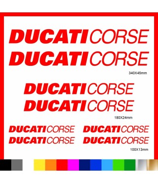 Kit Ducati Corse adesivi prespaziati carena codone serbatoio