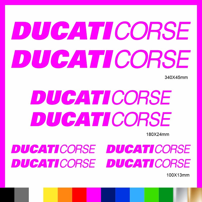 Kit Ducati Corse adesivi prespaziati carena codone serbatoio