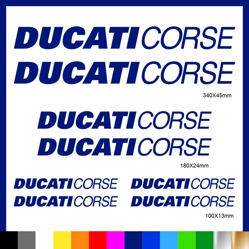 Kit Ducati Corse adesivi prespaziati carena codone serbatoio