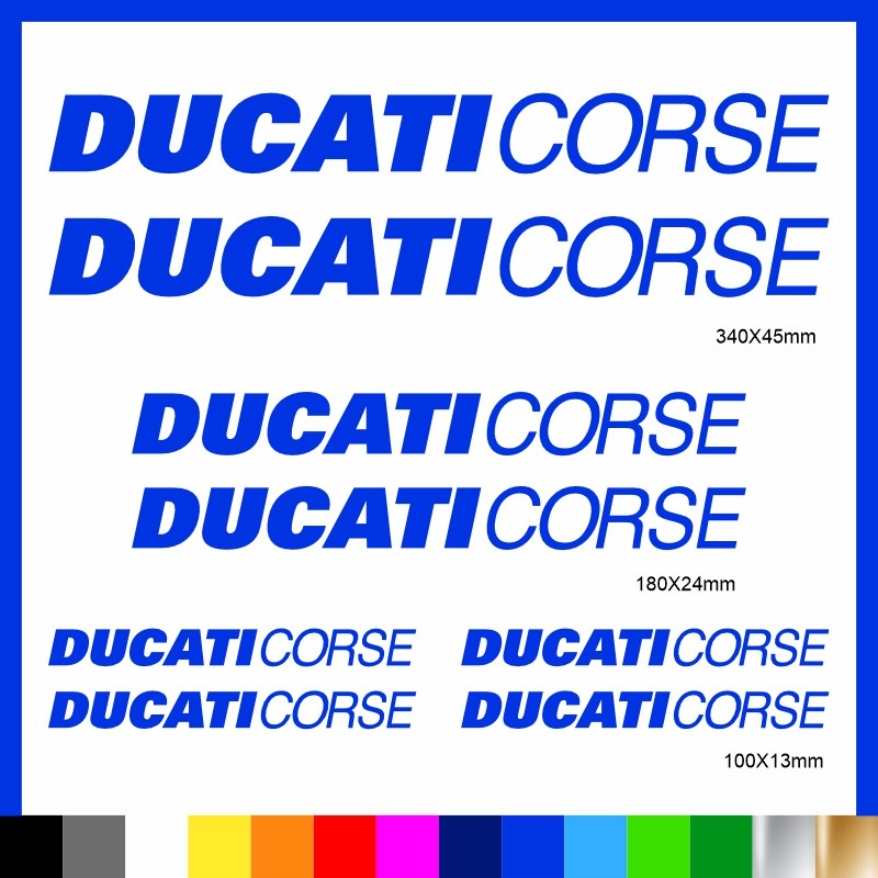 Kit Ducati Corse adesivi prespaziati carena codone serbatoio