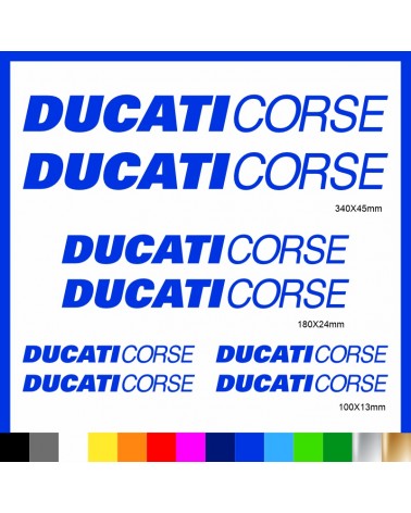 Kit Ducati Corse adesivi prespaziati carena codone serbatoio