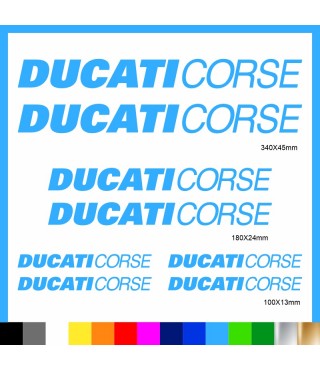 Kit Ducati Corse adesivi prespaziati carena codone serbatoio