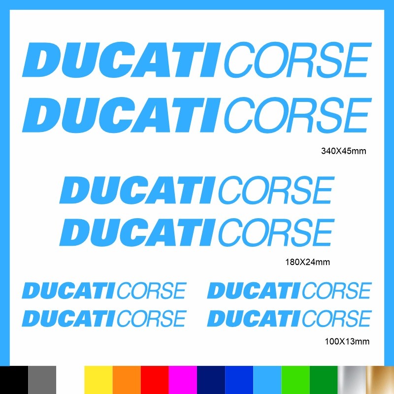 Kit Ducati Corse adesivi prespaziati carena codone serbatoio