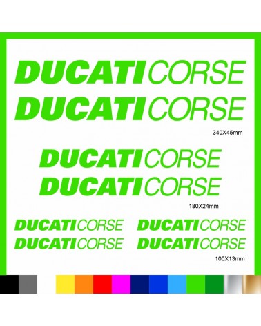 Kit Ducati Corse adesivi prespaziati carena codone serbatoio