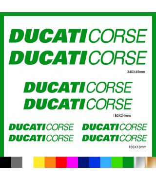 Kit Ducati Corse adesivi prespaziati carena codone serbatoio