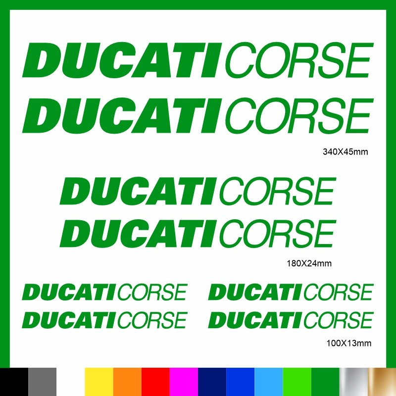 Kit Ducati Corse adesivi prespaziati carena codone serbatoio