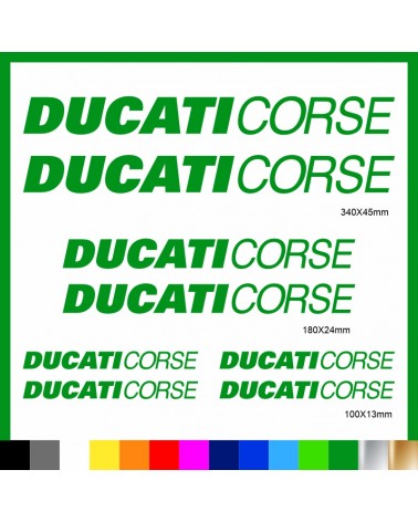 Kit Ducati Corse adesivi prespaziati carena codone serbatoio