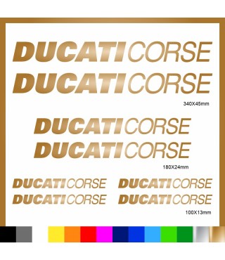 Kit Ducati Corse adesivi prespaziati carena codone serbatoio