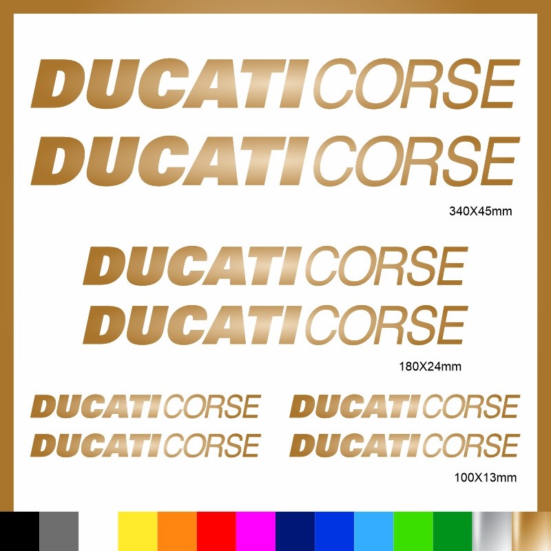 Kit Ducati Corse adesivi prespaziati carena codone serbatoio