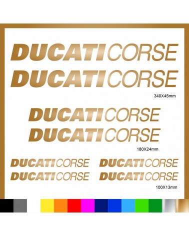 Kit Ducati Corse adesivi prespaziati carena codone serbatoio