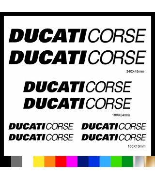 Kit Ducati Corse adesivi prespaziati carena codone serbatoio