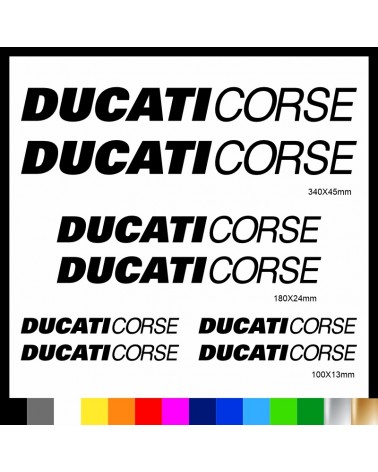 Kit Ducati Corse adesivi prespaziati carena codone serbatoio