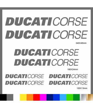 Kit Ducati Corse adesivi prespaziati carena codone serbatoio