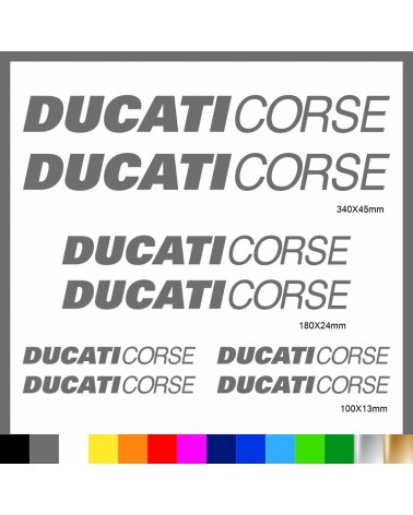 Kit Ducati Corse adesivi prespaziati carena codone serbatoio