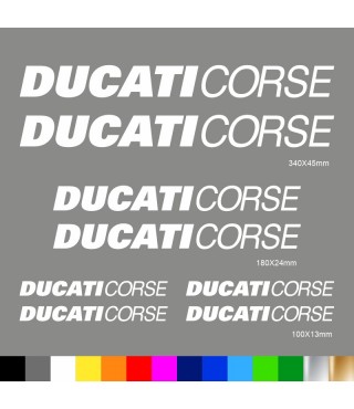 Kit Ducati Corse adesivi prespaziati carena codone serbatoio