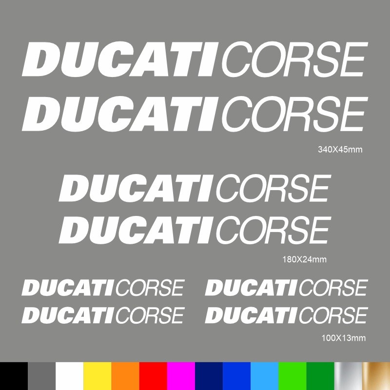 Kit Ducati Corse adesivi prespaziati carena codone serbatoio