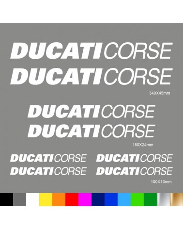 Kit Ducati Corse adesivi prespaziati carena codone serbatoio