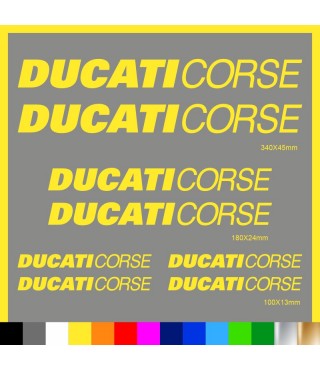 Kit Ducati Corse adesivi prespaziati carena codone serbatoio