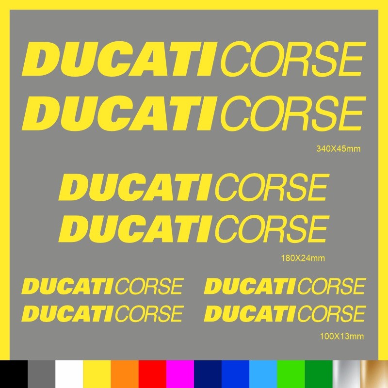 Kit Ducati Corse adesivi prespaziati carena codone serbatoio