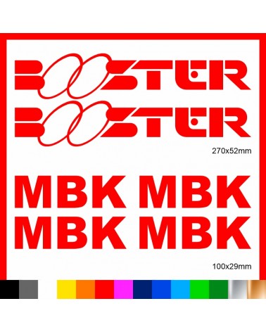 Kit Booster mbk adesivi prespaziati stickers moto scooter casco