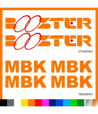 Kit Booster mbk adesivi prespaziati stickers moto scooter casco