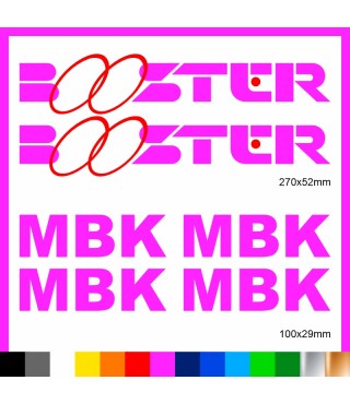 Kit Booster mbk adesivi prespaziati stickers moto scooter casco