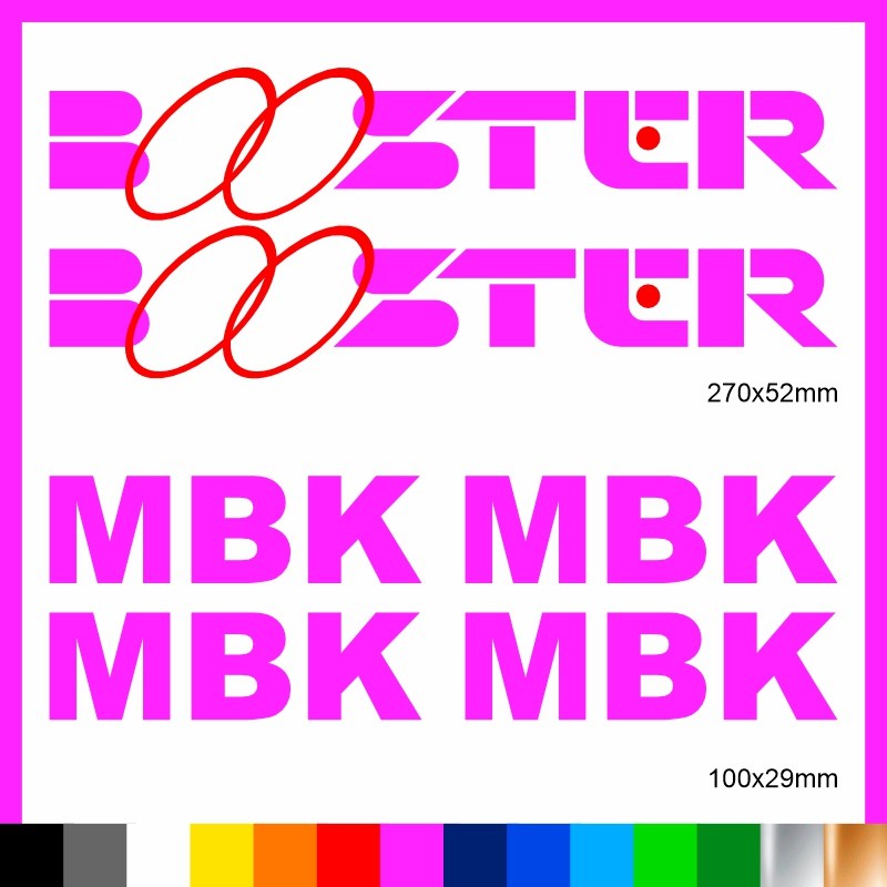 Kit Booster mbk adesivi prespaziati stickers moto scooter casco