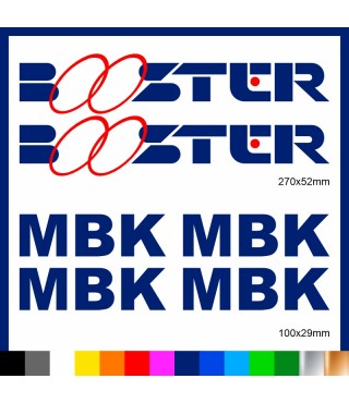 Kit Booster mbk adesivi prespaziati stickers moto scooter casco