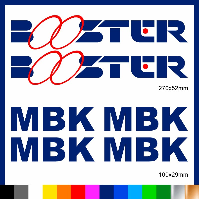 Kit Booster mbk adesivi prespaziati stickers moto scooter casco