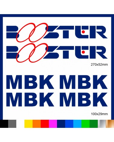 Kit Booster mbk adesivi prespaziati stickers moto scooter casco