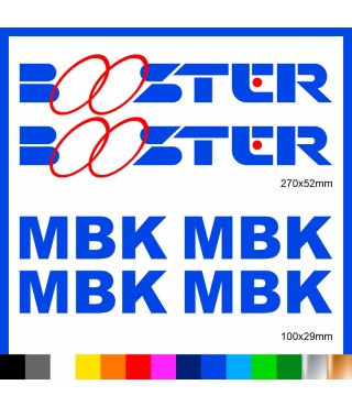 Kit Booster mbk adesivi prespaziati stickers moto scooter casco