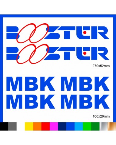 Kit Booster mbk adesivi prespaziati stickers moto scooter casco