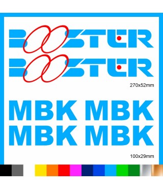 Kit Booster mbk adesivi prespaziati stickers moto scooter casco